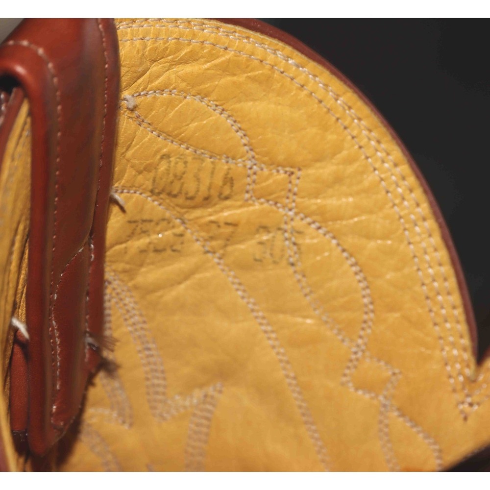 Nocona Brown Leather Western Cowboy Boot 7529 Womens Size 8 1/2‎ D - Picture 15 of 16